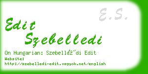 edit szebelledi business card